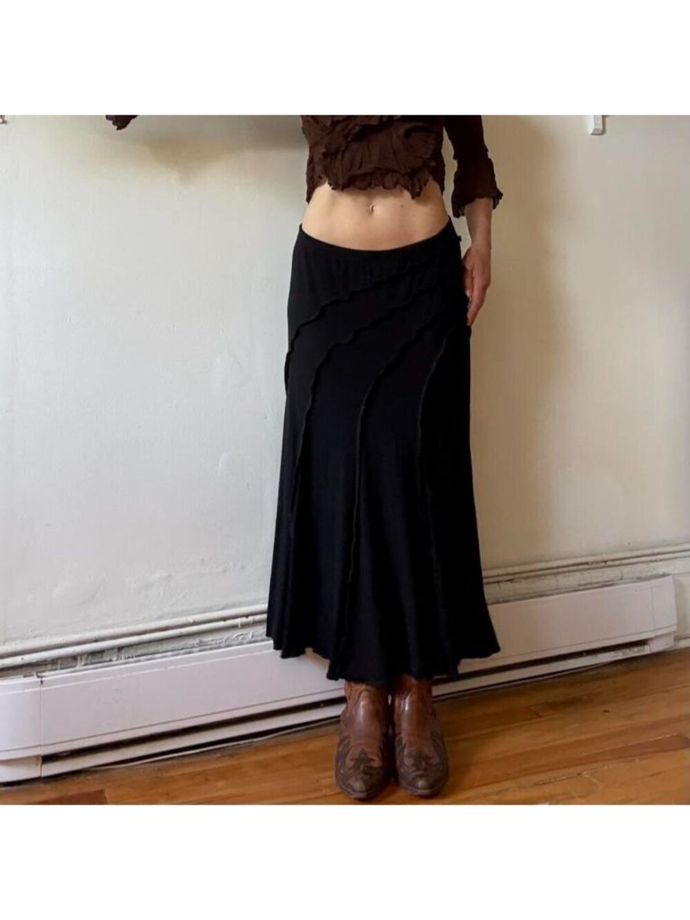 Vintage low-rise maxi skirt — Brooke Chapman